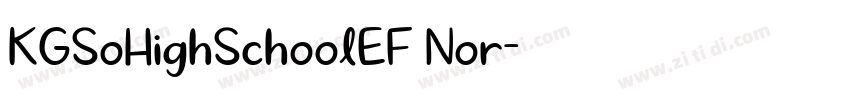 KGSoHighSchoolEF Nor字体转换